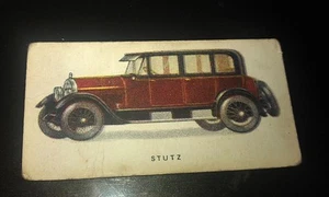 Tarjeta de cigarrillo 1924 STUTZ - Imperial Tobacco Co. CANADÁ RARA - Imagen 1 de 2