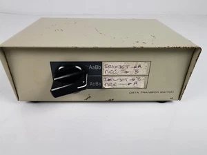 Ancien boîtier commutateur de transfert de données rotatif DB-25 - sélecteur d'imprimante AB 2 ports - Photo 1/8