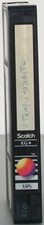 Videocassetta VHS SCOTCH E 120 registrata una sola volta