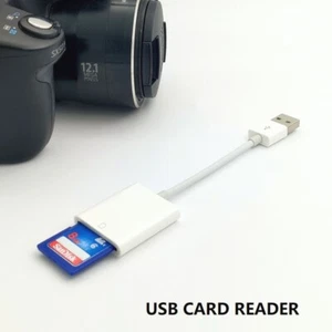 Lector de cámara de tarjetas USB a SD para computadora  - Imagen 1 de 4