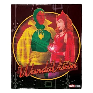 Marvel WandaVision Wanda & Vision Throw Blanket 45"x 60" Soft Plush Throw - Picture 1 of 3
