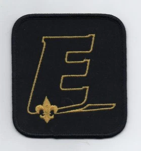 Exploring Patch, schwarz mit Gold "E", 3,25" x 3,25" quadratisch, neuwertig! - Bild 1 von 1
