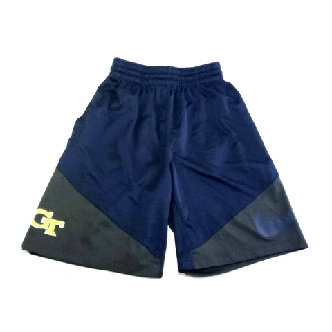 Georgia Tech Yellow Jackets Athletic Shorts Nike Men's Large Blue Gray Pockets Cover