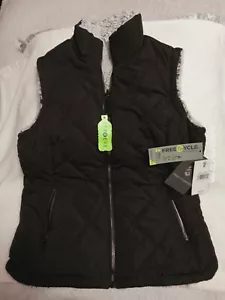 Chaleco Free Country Acolchado Ligero Cuello con Soporte Mujer Negro Nuevo con Etiquetas - Talla SM - Imagen 1 de 10