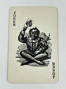 1L One Single Swap Playing Card Artistic Art Joker Sit Dark Jester Asian Motif - Picture 1 of 2