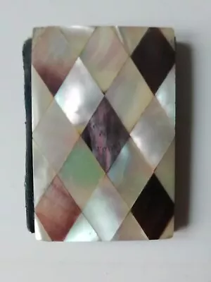 Ancien petit étui nécessaire couture , nacre . " Souvenir du Crotoy " - Photo 1/4