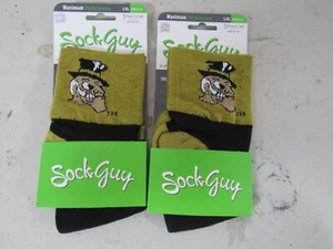 New Sock Guy Wake Forest University Performance Cycling Sport Socks L/XL 2 Pair - Picture 1 of 4