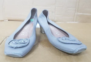 Hispanitas Damenschuhe Blumen Keilabsatz Grau UK 4, EUR 37 (P1) - Bild 1 von 6