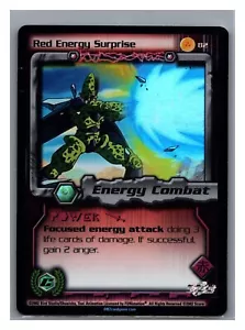 1x DBZ CCG RED ENERGY SORPRESA 82 HOLO FOIL CELL JUEGOS SAGA DRAGON BALL Z - Imagen 1 de 1