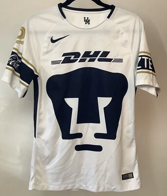 Nike Pumas UNAM Jersey Men’s Small White 2017/2018 Soccer  - Image 1 of 4