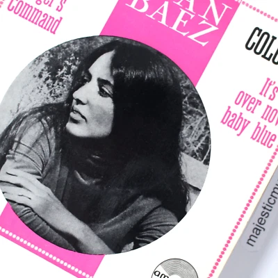 RARE 1965 JOAN BAEZ SINGS BOB DYLAN BABY BLUE 7" VINYL 45 EP EX+ Foto 1 de 4