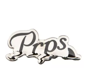 Prps Shark Pin Metal Nickel/Black E96A54-NIC - Picture 1 of 2