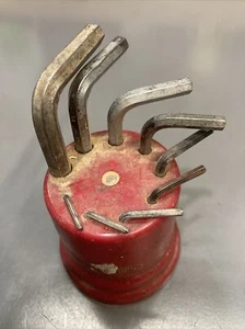 Juego de llaves Allen/HEX vintage Dunlop con soporte de plástico coleccionable - Imagen 1 de 4