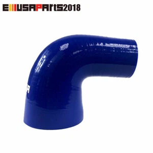 Para codo manguera de silicona 90 grados 3"" a 2"" reductor ACOPLADOR intercooler azul - Imagen 1 de 6