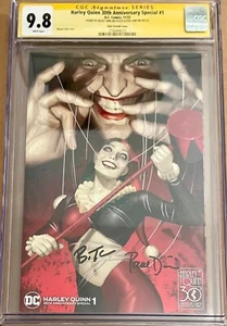 Harley Quinn 30th Variant CGC SS 9.8 FIRMADA Paul Dini Bruce Timm DC Aniversario - Imagen 1 de 3