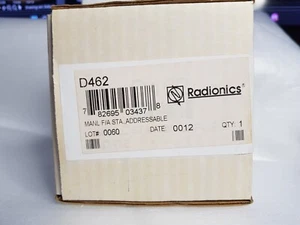 CAJA ALARMA INCENDIO MANUAL DIRECCIONABLE RADIONICS D462 (NUEVA) - Imagen 1 de 5