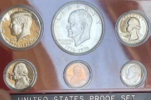 1975 S United States Mint Annual 6 Coin Proof Set Original Box-beautiful Set S1 - Picture 1 of 6