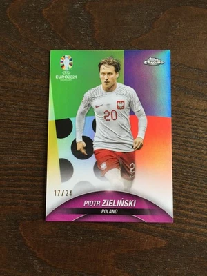 2024 Topps Chrome Piotr Zielinski Styleguide 17/24 Poland Inter Milan - Image 1 of 2