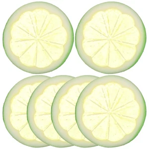 6 Piezas Imitación De Una Roda De Limón Artificial Para Decorar - Imagen 1 de 12