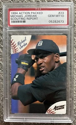 Michael Jordan 1994 Action Packed Scouting Report PSA 10 GEM MINT - Image 1 of 2