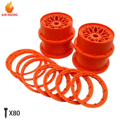 Beadlock Ring 4PC & RC CAR Front Rear wheel hub for 1/5 HPI RV Baja 5B - Image 1 of 4
