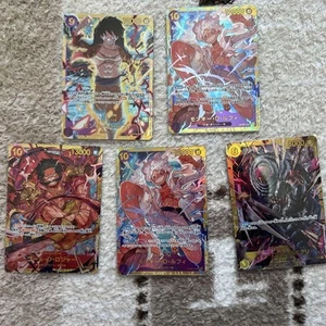 Lote a granel de cartas de la SEC de una pieza Charlotte Katakuri Gold Roger Luffy Play Deck - Imagen 1 de 2