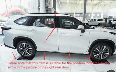 OEM 75761-0E040 Rear Right Door Forward Window Frame Molding 2020–2025 Toyota Hi - Image 1 of 3