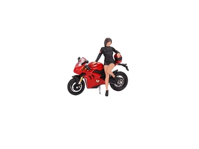 Ducati Panigale V4 S w/ Ducati Girl Figure Mini GT 1:64 Scale Model TSM MGT00682 - Image 1 of 2