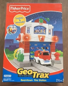 Estación de Bomberos Fisher Price Geo Trax Beamtown con Luces y Sonido Nueva - Imagen 1 de 8