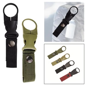 Water Bottle Clip Lightweight Nylon Carabiner Belt Buckle - Picture 1 of 15