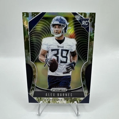 2019 Prizm Football Alex Barnes Camo /25 RC - Image 1 of 3