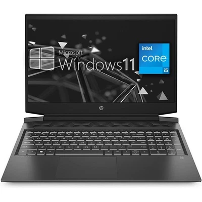 HP PAVILION 16" CORE i5 GTX 1650Ti 4GB PC 8GB 240GB WIN 11 PRO GAMING NOTEBOOK - Immagine 1 di 4