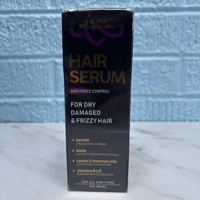 Suero para cabello Natura Harmony Leave In con queratina-biotina-castor y aceite de romero 5 oz Foto 1 de 4