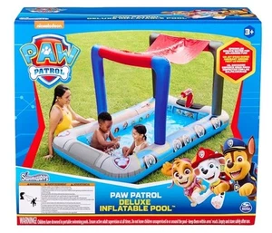 Neu SwimWays Paw Patrol Pool Patroller Deluxe aufblasbarer Pool - Bild 1 von 6
