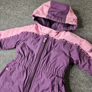 REI Tots Snow Suit Size 18 Months Baby Toddler Purple Hooded Insulated Full Zip - Picture 1 of 9
