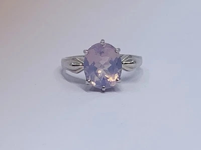 Designer Ring Silber 925 Lavendel Quarz Facettenreich Gr. 56 / 57 - Bild 1 von 4