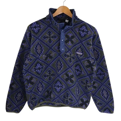 Vintage Patagonia Synchilla Snap-T Pullover Mens M Mosaic Aztec 90s USA Jacket - Image 1 of 4