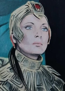 Original Space 1999 aceo sketch card drawing - Zdjęcie 1 z 1