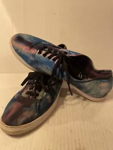 Vans Galaxy Cosmic Womens Size 10 Mens 8.5 Canvas Lace Up Shoes Unisex Skate - Picture 1 of 6