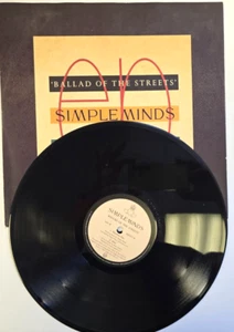 Simple Minds Ballad Of The Streets 12" vinyl record in picture sleeve 1989 rock - Picture 1 of 14