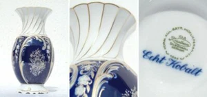 Porzellanvase echt Kobalt - Bild 1 von 1