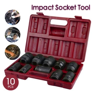 10Pcs 3/4'' Drive Deep Impact Socket Tool Set 80mm Length tool set 22-41mm AU - Picture 1 of 13