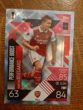  Topps Trading Card (Performance Boost) Shiny - Martin Odegaard
