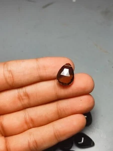Smoky Quartz Pear Briolette Checker Cut 18x13mm Luxury Drop Cut - Picture 1 of 4