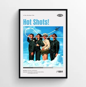 Hot Shots! Impresión de póster de película, arte de pared - sin marco - Imagen 1 de 3