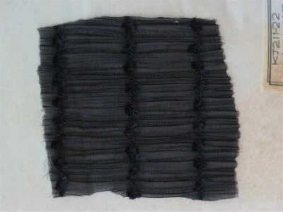 51" Wide Chiffon Fabric Striped embroidery Pleated Elastic Lace Fabric 1/2 Yard - Image 1 of 4