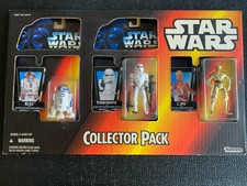 STAR WARS Action Figure Collector Pack R2 D2 C 3PO Storm Trooper POTF2 MISB