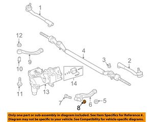 BMW OEM 95-01 750iL Steering Gear-Pitman Arm Nut 07129964672