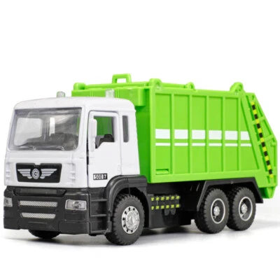 6.3" Müllwagen Spielzeug Die Cast Müllauto Spielzeug fur Kinder Jungen Geschenke - Bild 1 von 4