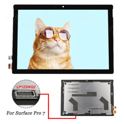 For Microsoft Surface Pro 7 LCD Display Touch Screen Replacement 1866 LP123WQ2 - Image 1 of 4